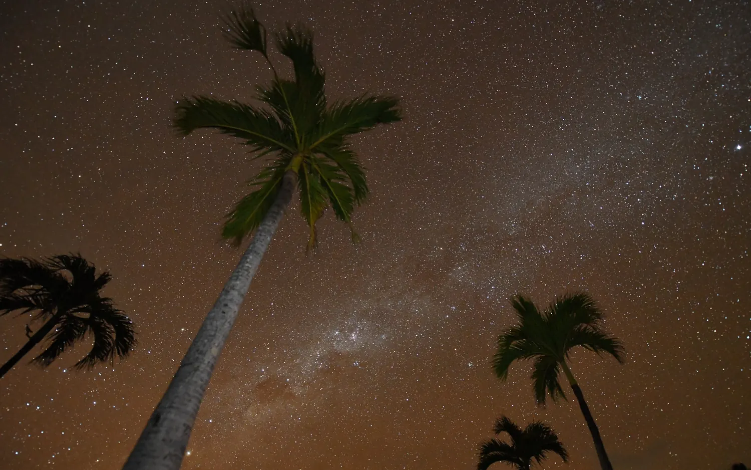 The Milky Way above the villa